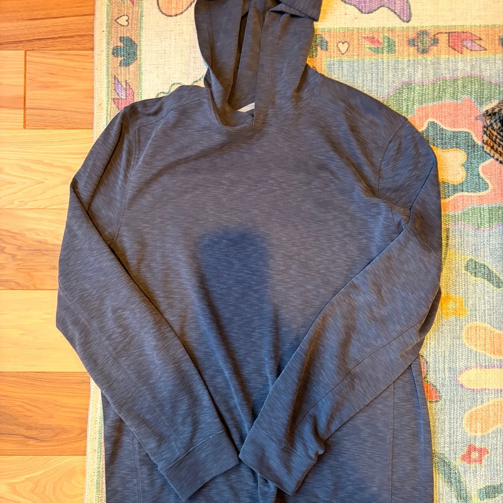 Johnston & Murphy Blue Heather Marle Hoodie Medium